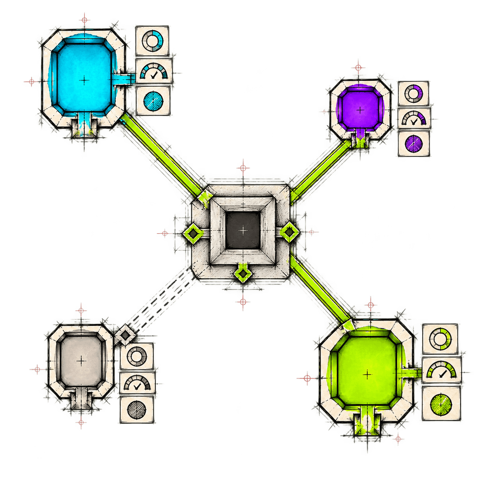 How venue adapters connect
